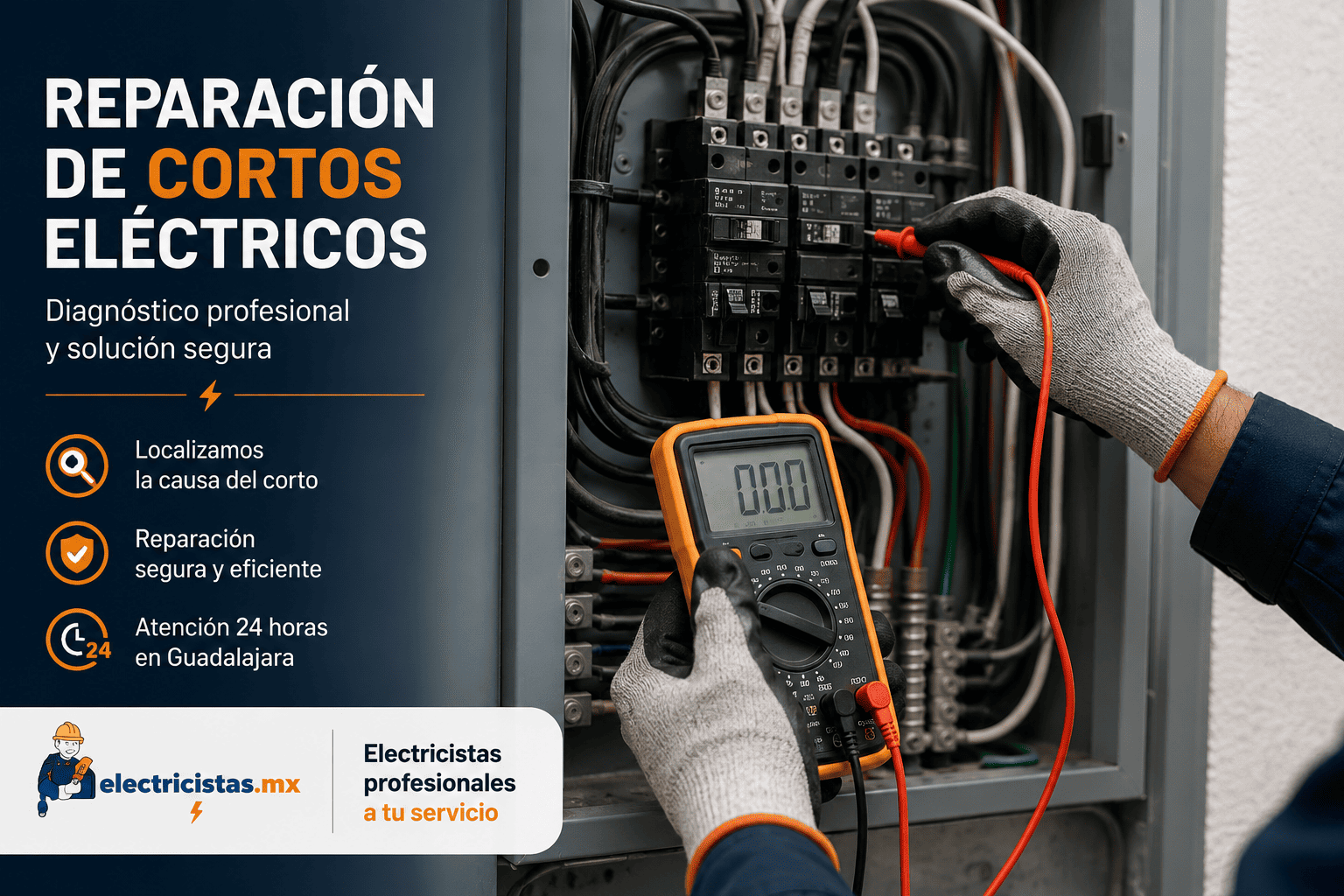 Reparación de cortos eléctricos en Guadalajara